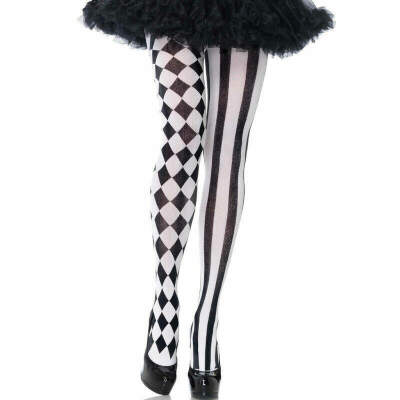 DML-D-237709-LEG AVENUE - MEDIAS ARLEQUIN NEGRO/BLANCO