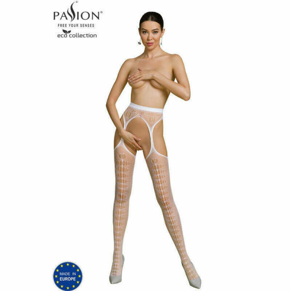 PASSION - ECO COLLECTION BODYSTOCKING ECO S008 BLANCO