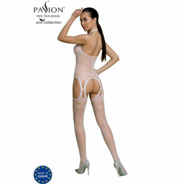 PASSION - ECO COLLECTION BODYSTOCKING ECO BS006 BLANCO