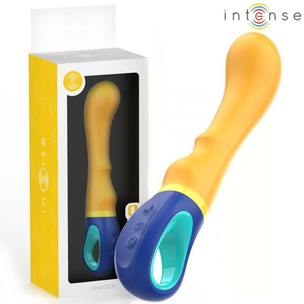 INTENSE - SHAGGY VIBRADOR PUNTO-G AMARILLO