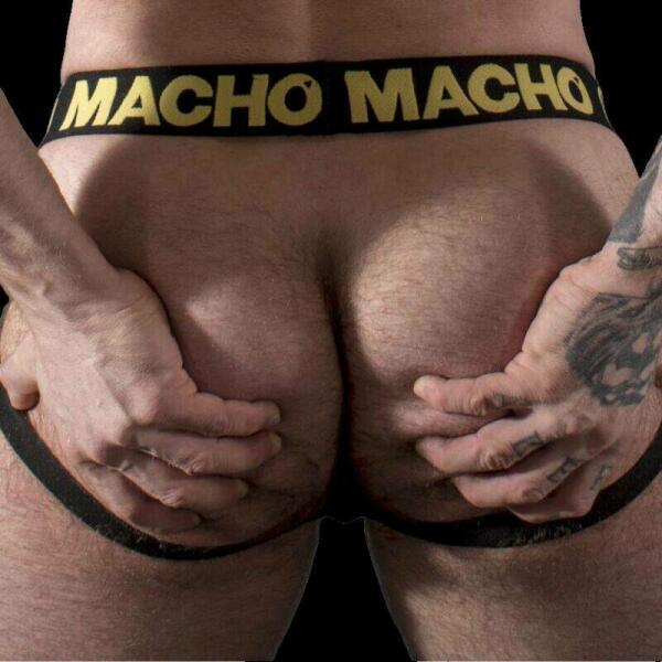 MACHO - MX25AC JOCK CUERO AMARILLO L