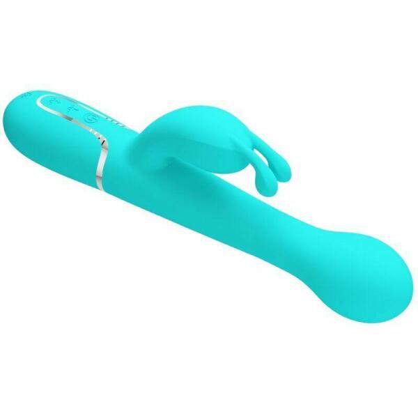 PRETTY LOVE - DEJON VIBRADOR RABBIT 3 EN 1 MULTIFUNCIÓN VERDE AGUA