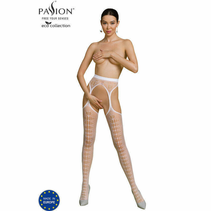 PASSION - ECO COLLECTION BODYSTOCKING ECO S008 BLANCO