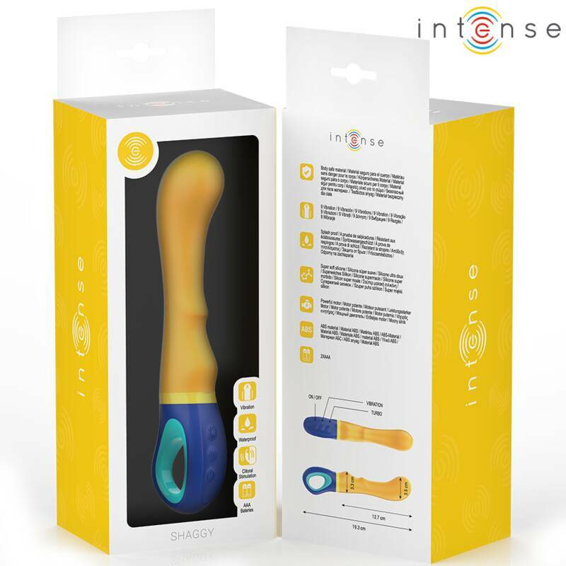 INTENSE - SHAGGY VIBRADOR PUNTO-G AMARILLO