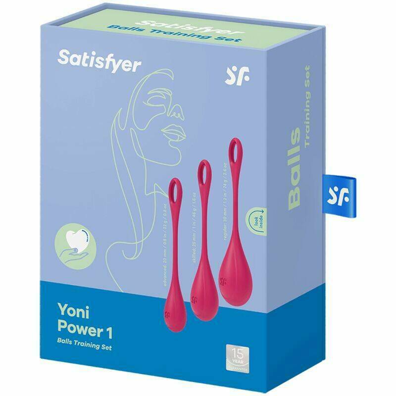 SATISFYER - YONI POWER 1 KIT DE ENTRENAMIENTO ROJO