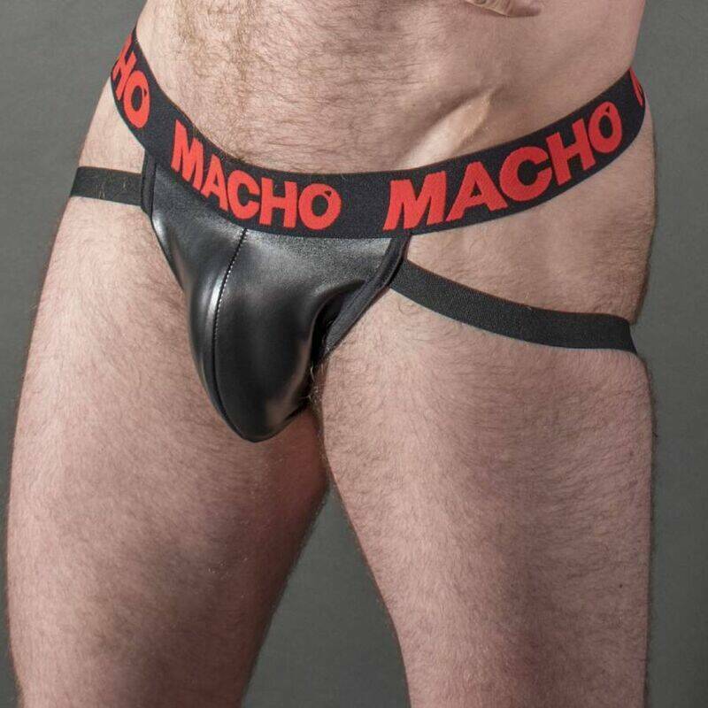 MACHO - MX25RC JOCK CUERO ROJO L