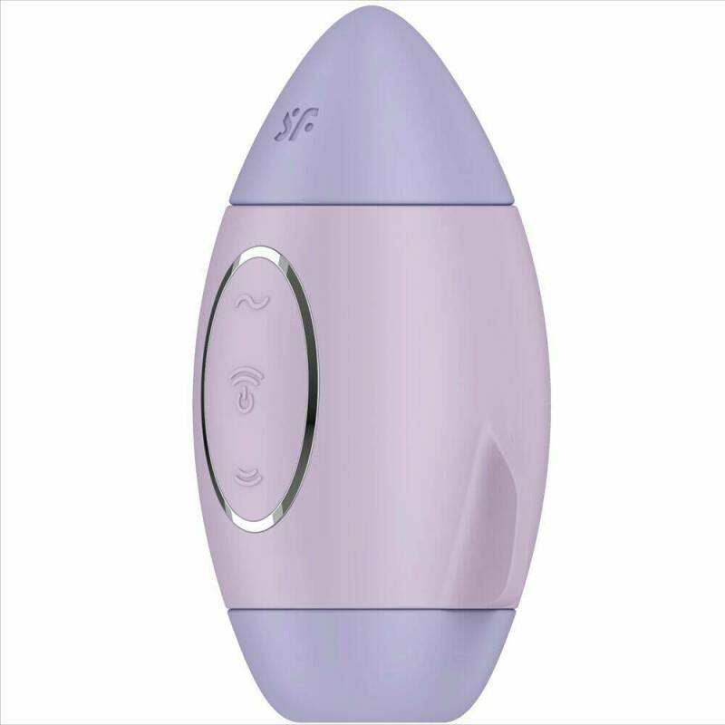 SATISFYER - MISSION CONTROL LILA VIBRADOR PEQUEÑO DE DOBLE IMPULSO